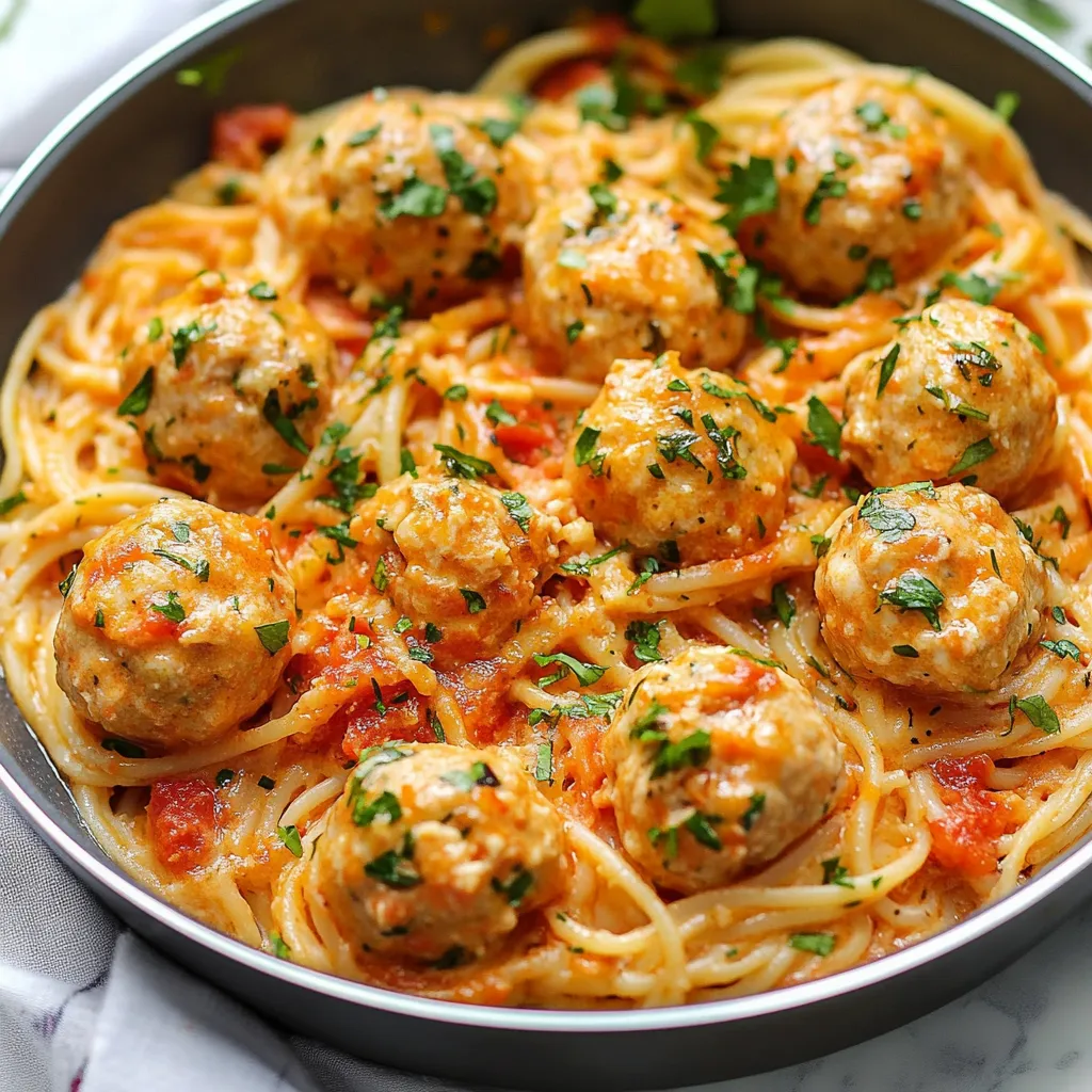 A bowl of spaghetti with meatballs and sauce.