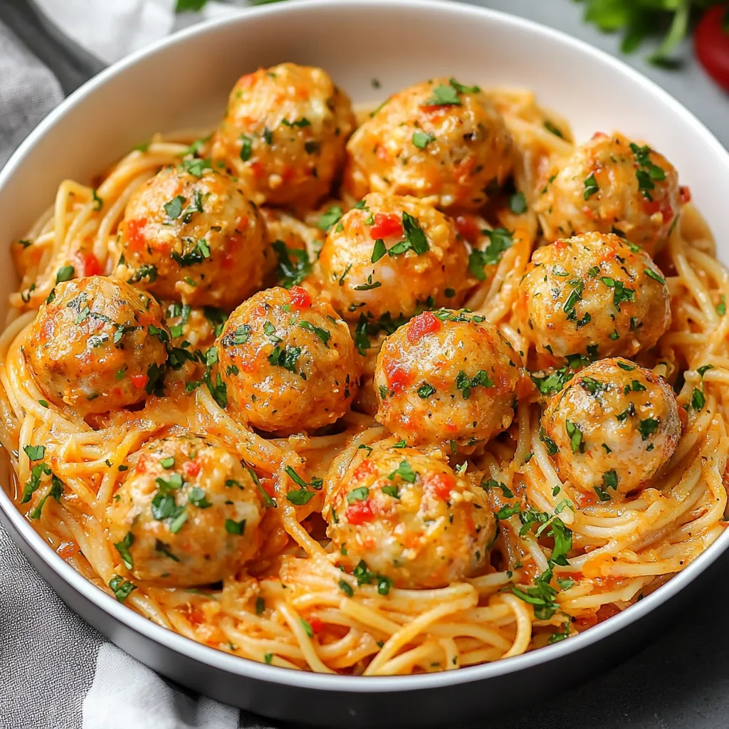 A bowl of spaghetti with meatballs.