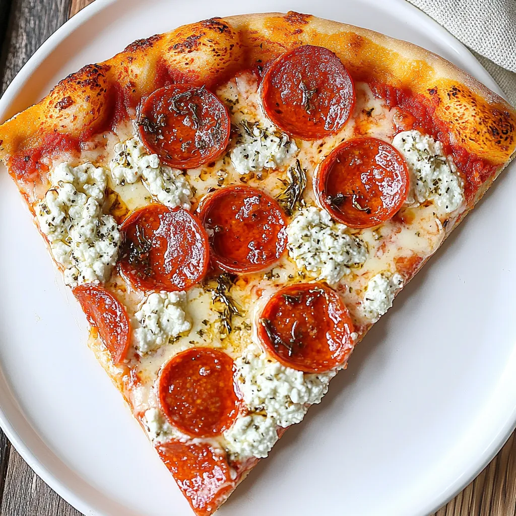 A slice of pepperoni pizza on a white plate.