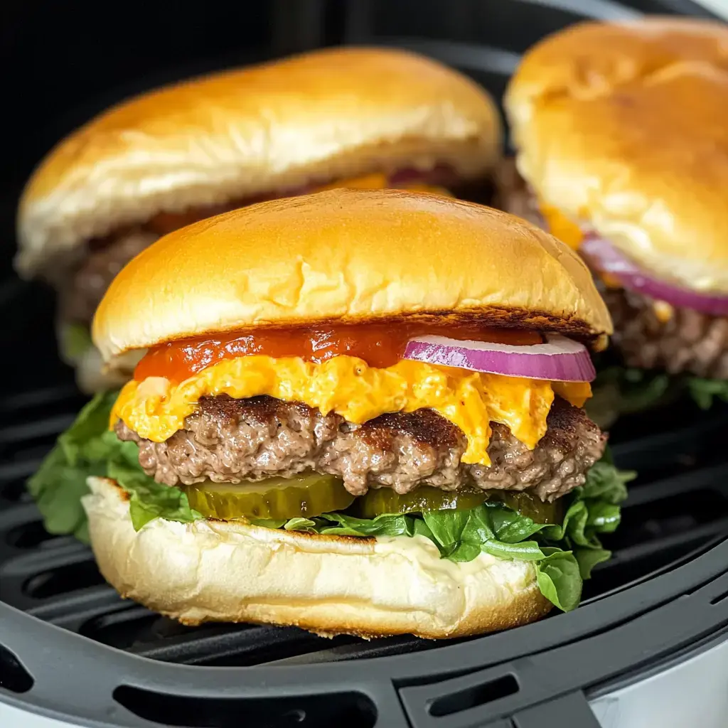 Effortless Air Fryer Hamburgers
