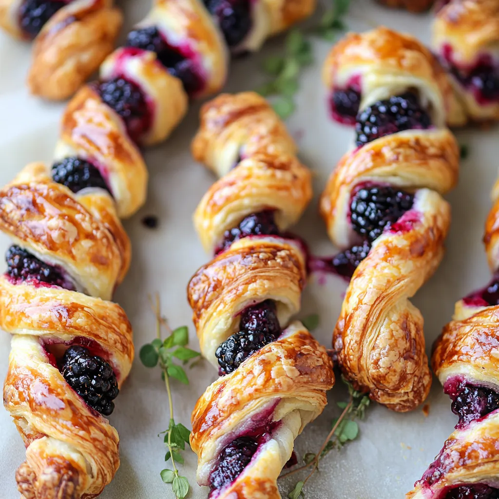 Flaky Blackberry and Cheese Pastry