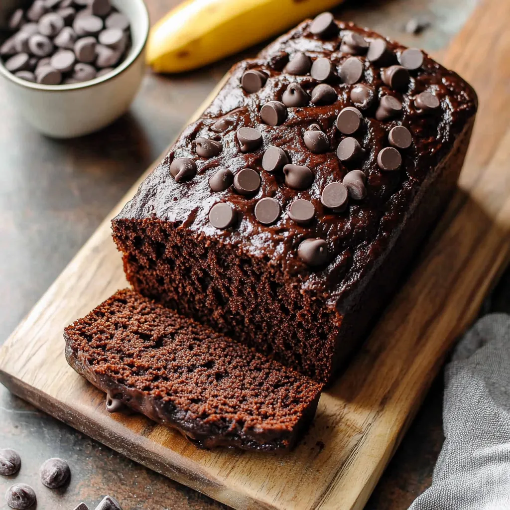 Rich Chocolate Banana Loaf