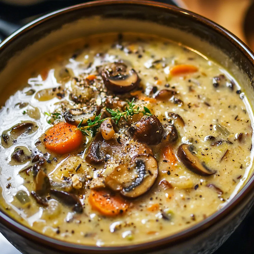 Mushroom Wild Rice Soup