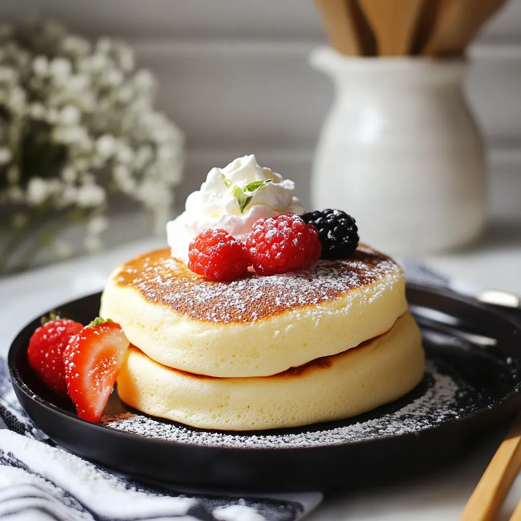 Soft and Fluffy Japanese Pancakes
