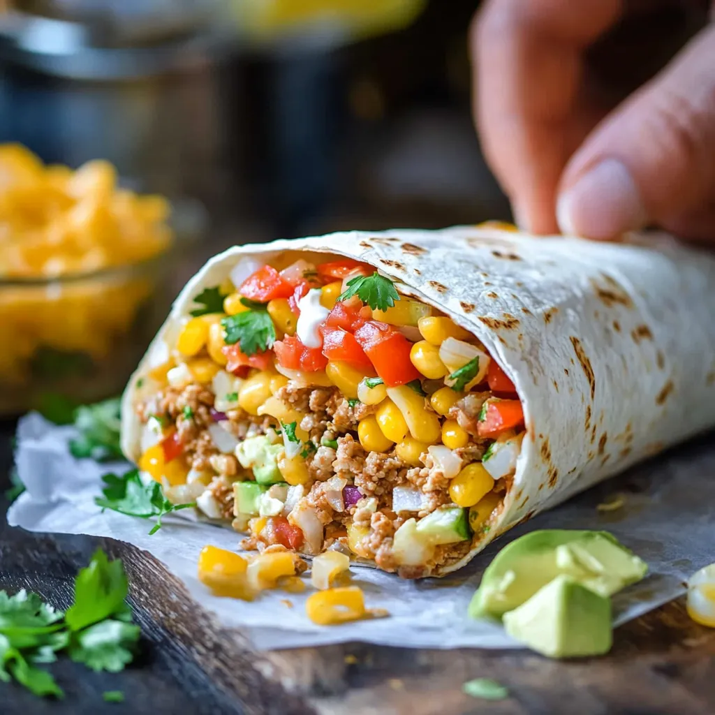 Quick Beef Burritos