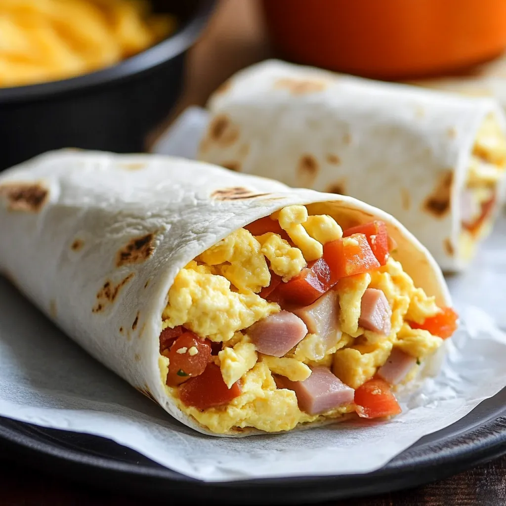 Breakfast Wraps for Easy Freezing