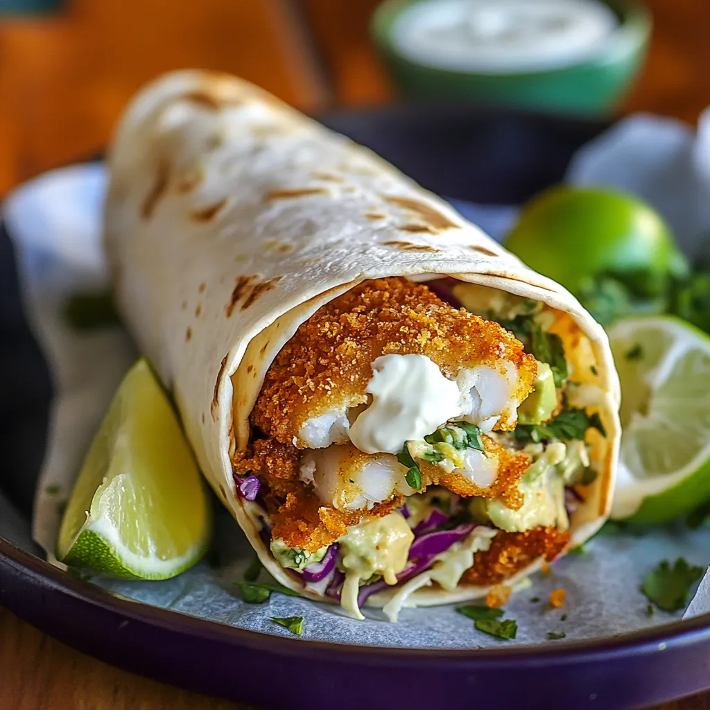 Tilapia Crispy Fish Wraps