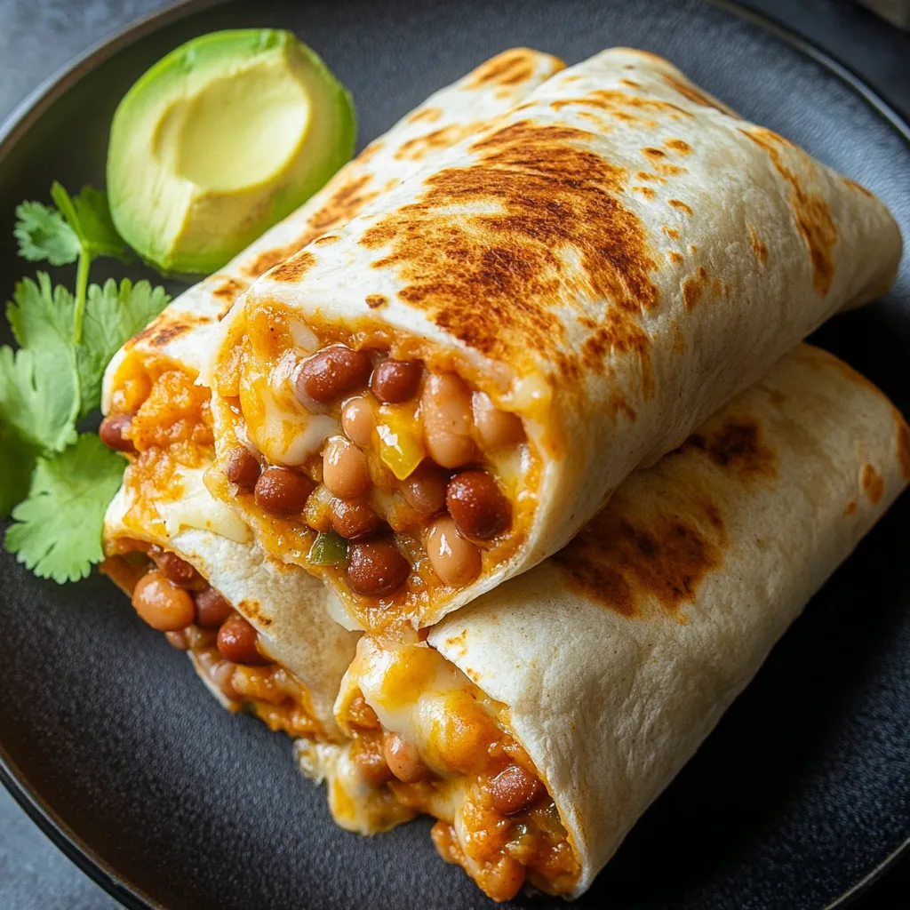 Cheesy Bean Wraps