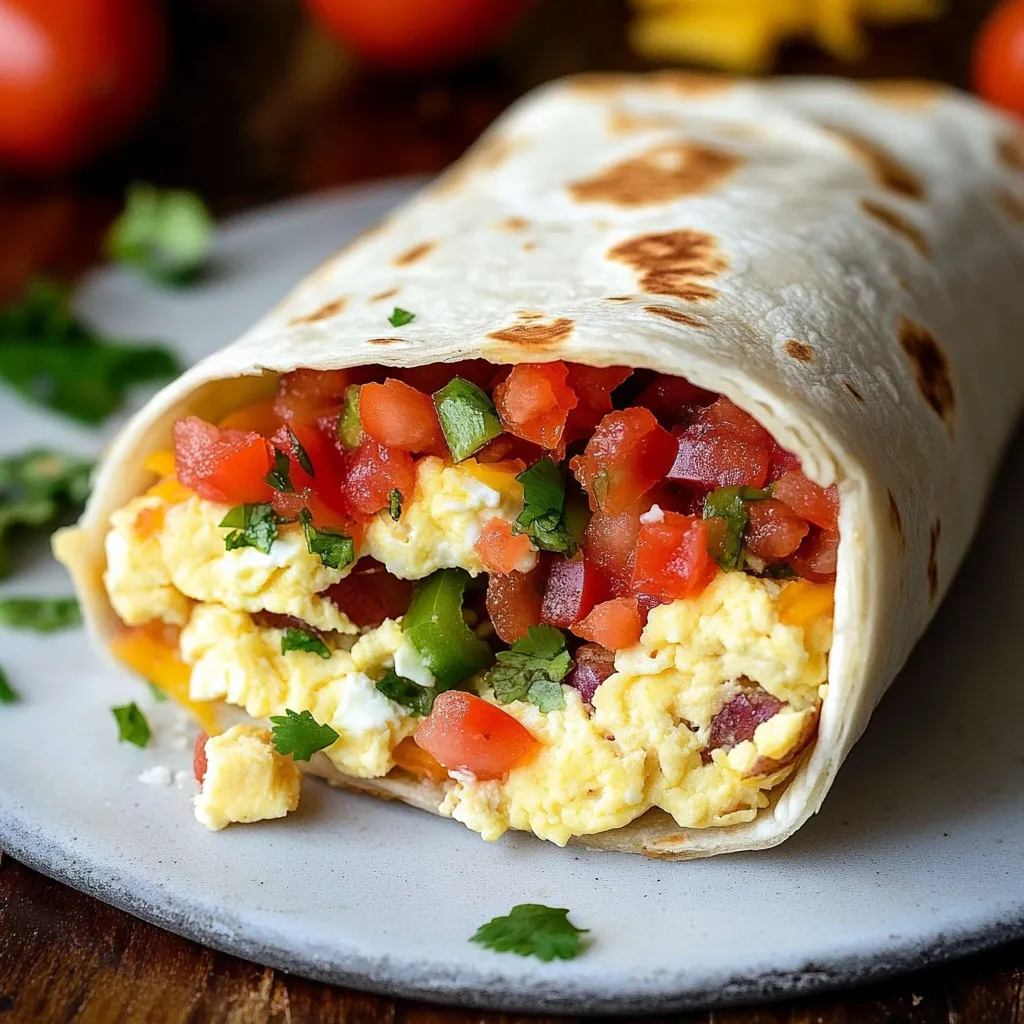 Tasty Breakfast Burritos