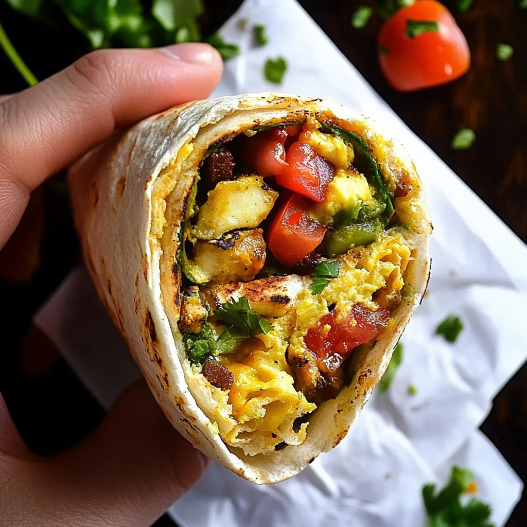 Vegetarian Breakfast Burritos