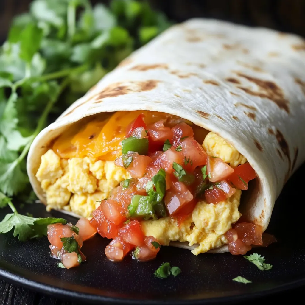 Vegetarian Breakfast Burritos