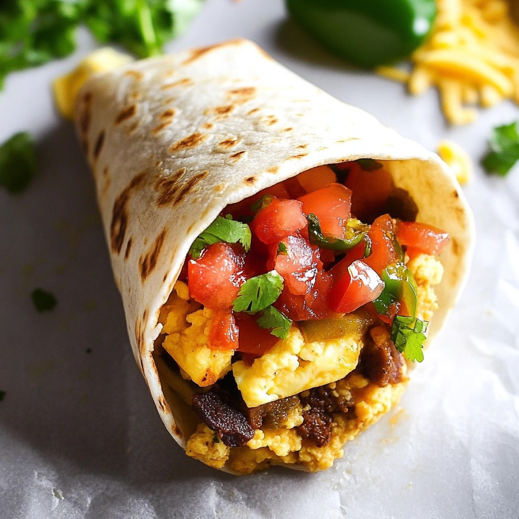 Vegetarian Breakfast Burritos