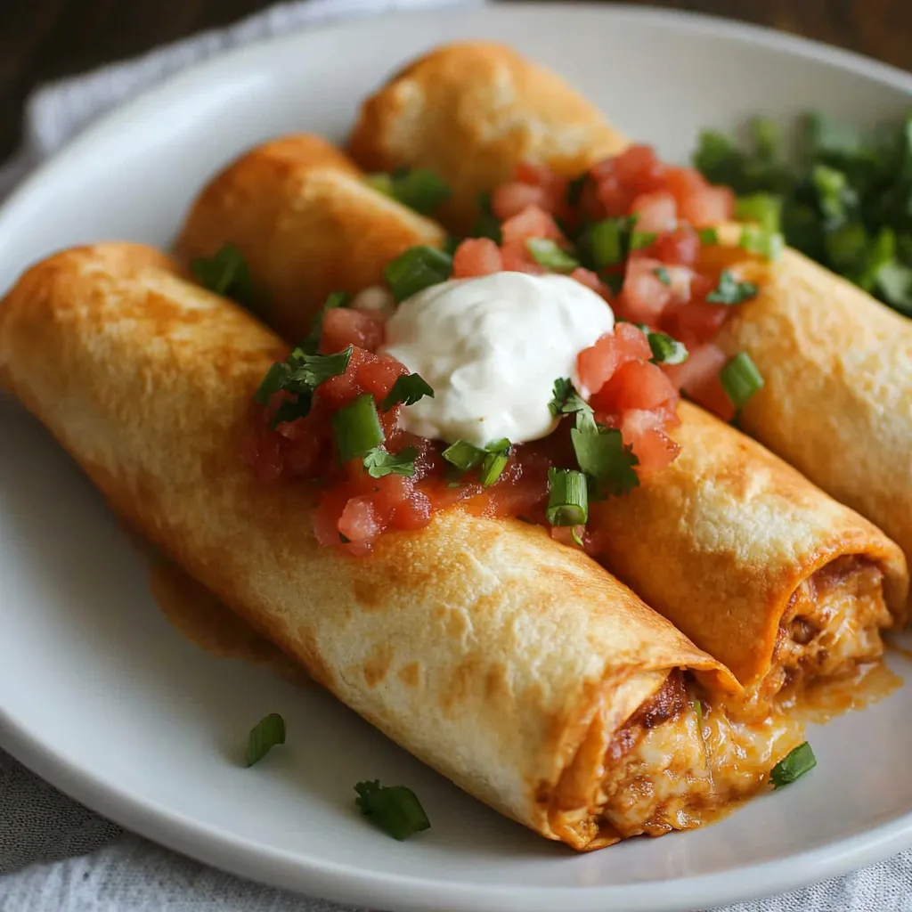 Crispy Chicken Chimichangas
