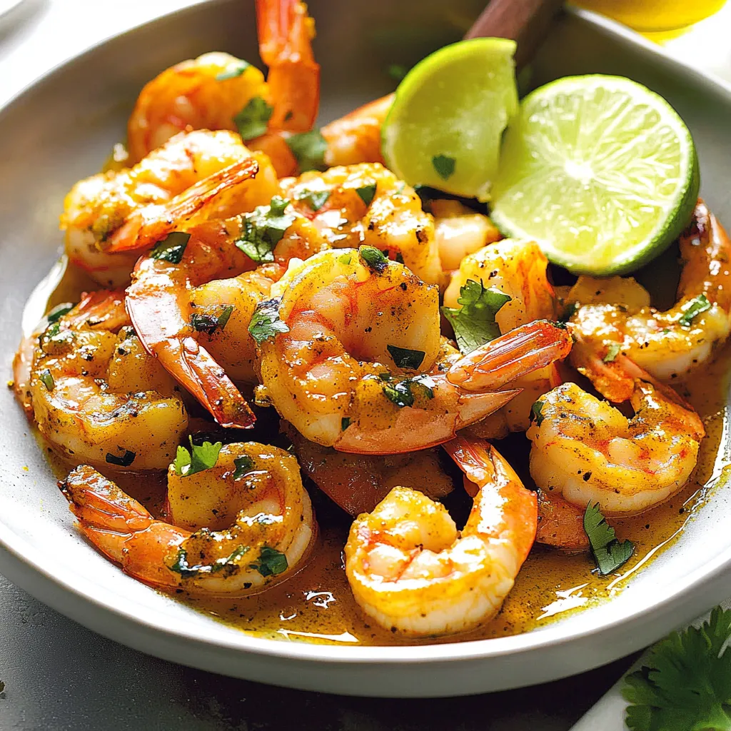 Savory Turmeric Lime Shrimp Dish