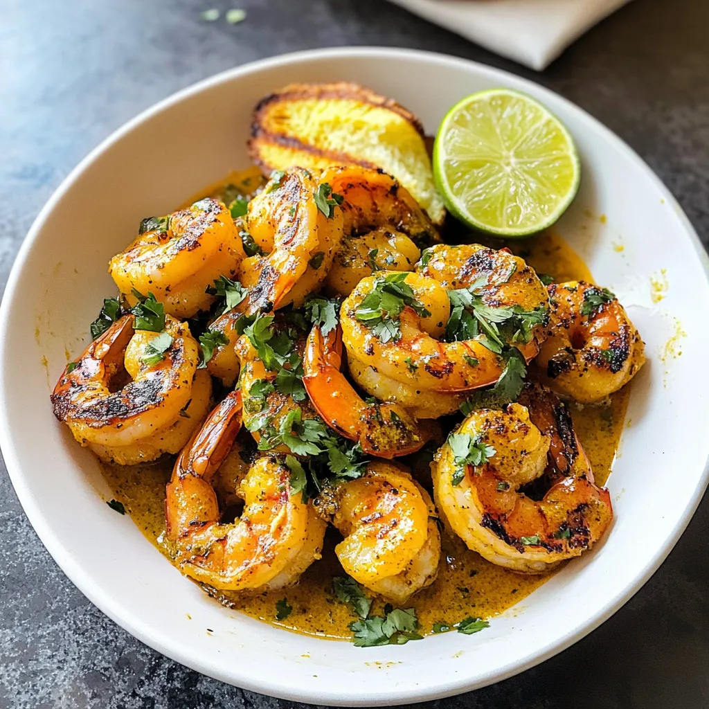 Shrimp in Turmeric-Lime Sauce
