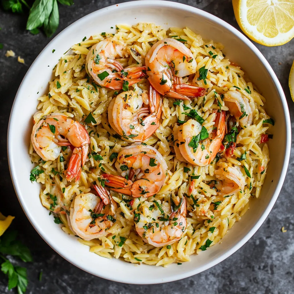 Shrimp Scampi Orzo