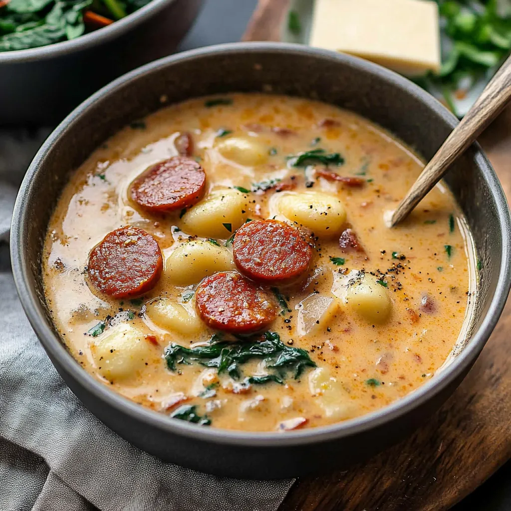 Creamy Kielbasa Gnocchi
