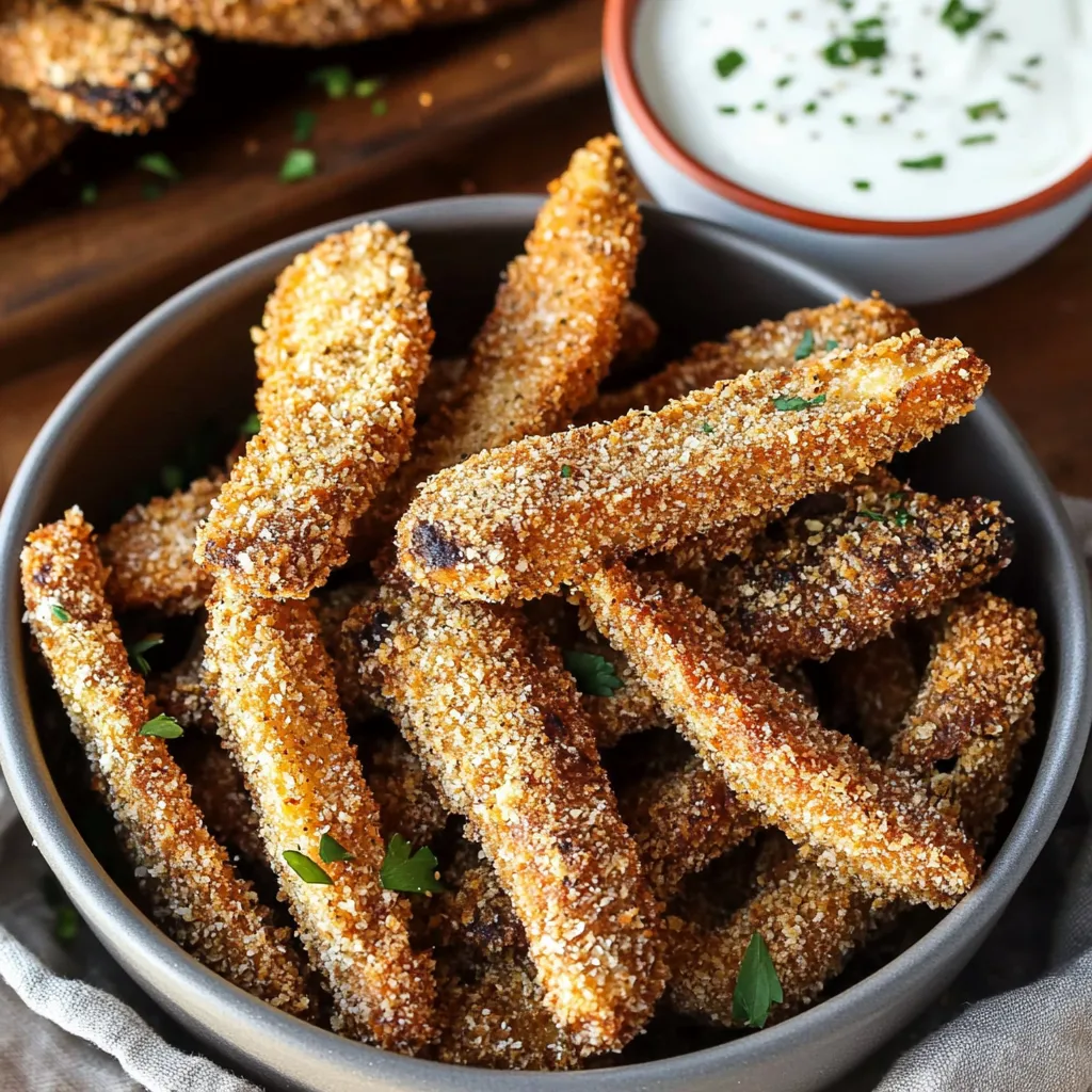 Crunchy Portobello Fries