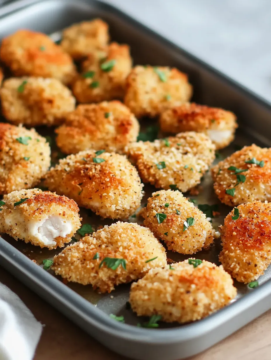 Baked Parmesan Chicken Nuggets