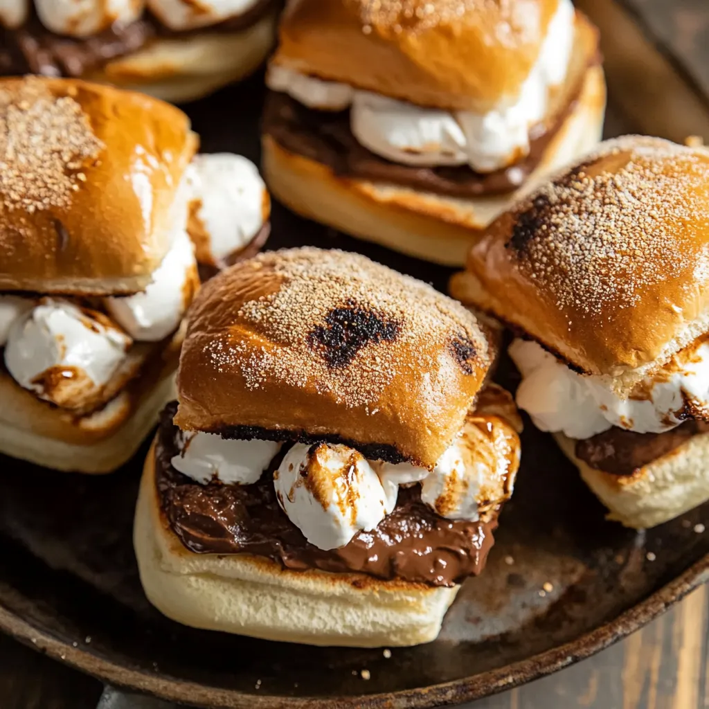 Gooey Grilled S’mores Sliders