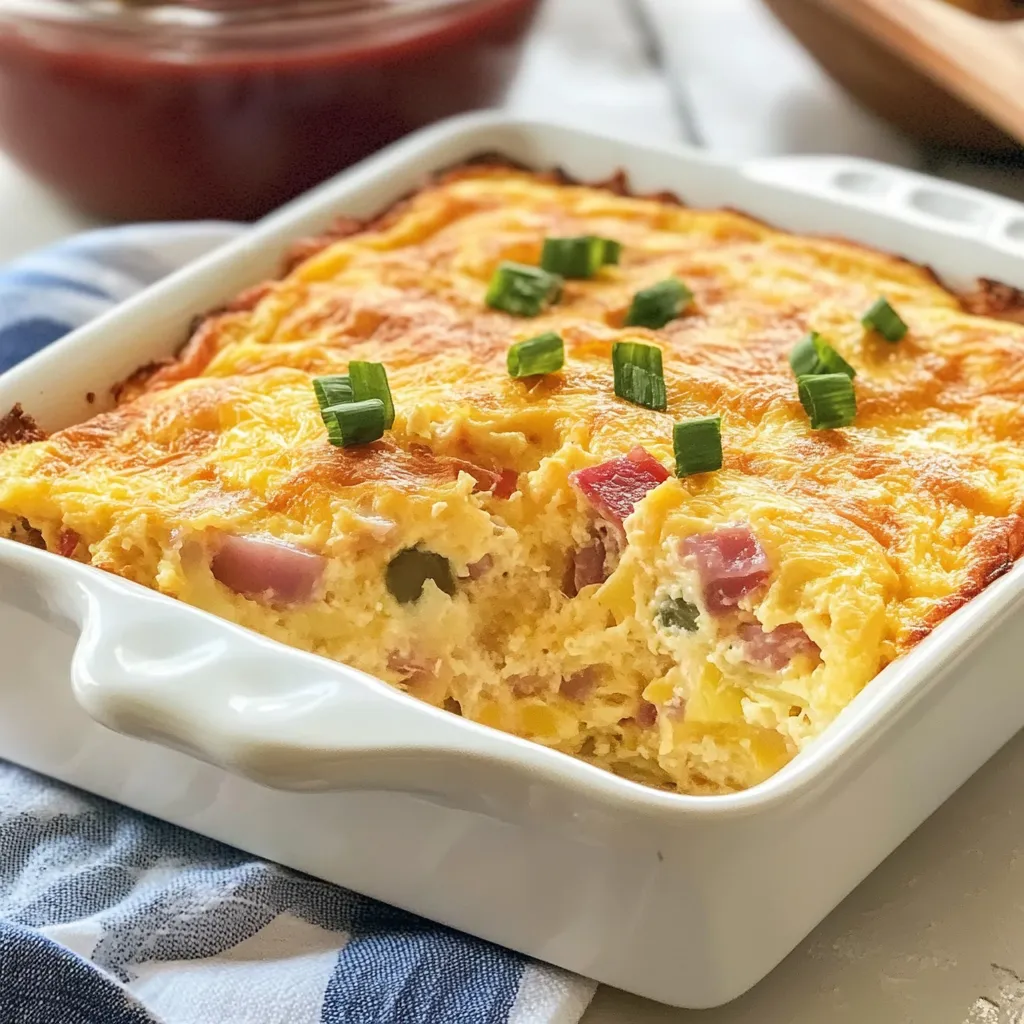 Denver Omelette Hashbrown Casserole