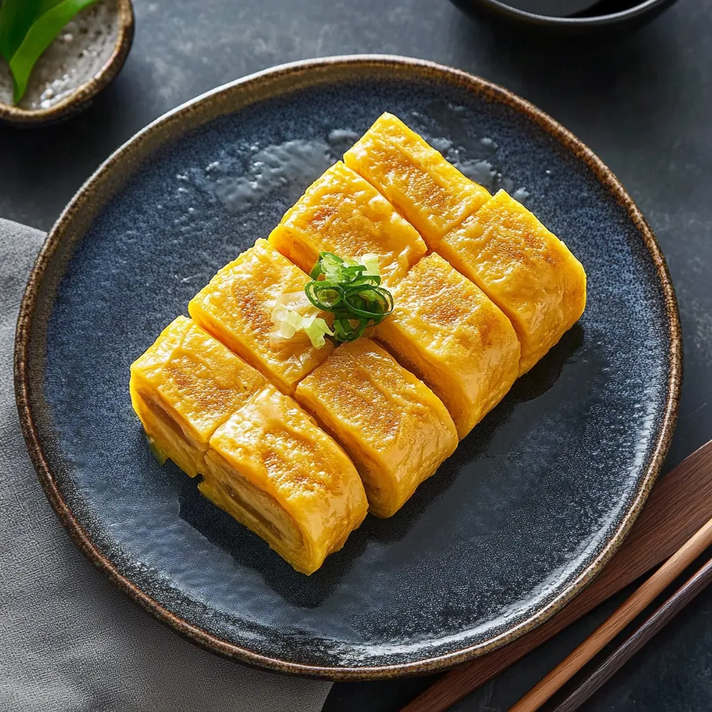 Tamagoyaki rolled egg dish