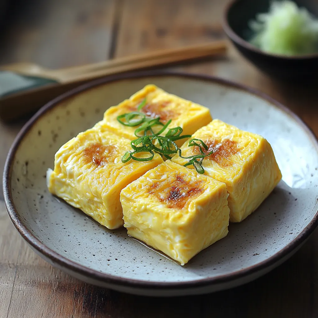 Tamagoyaki the rolled egg omelet