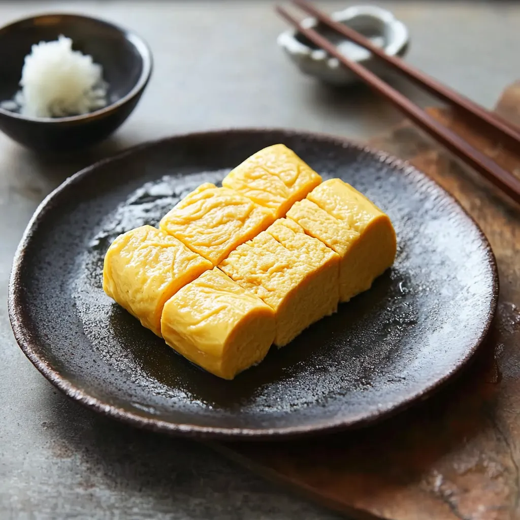 Tamagoyaki the rolled egg omelet