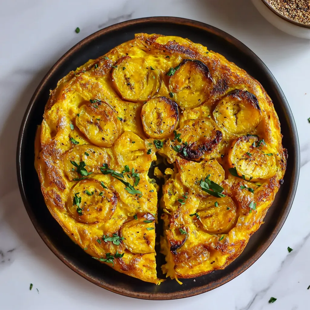 Cheesy Plantain Frittata