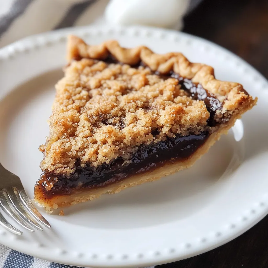 Molasses Crumble Pie
