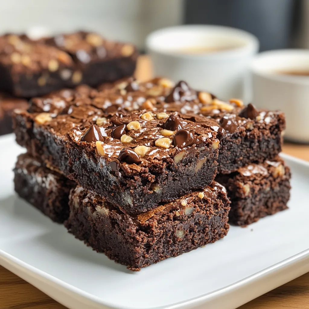 Dark Chocolate Toffee Brownies