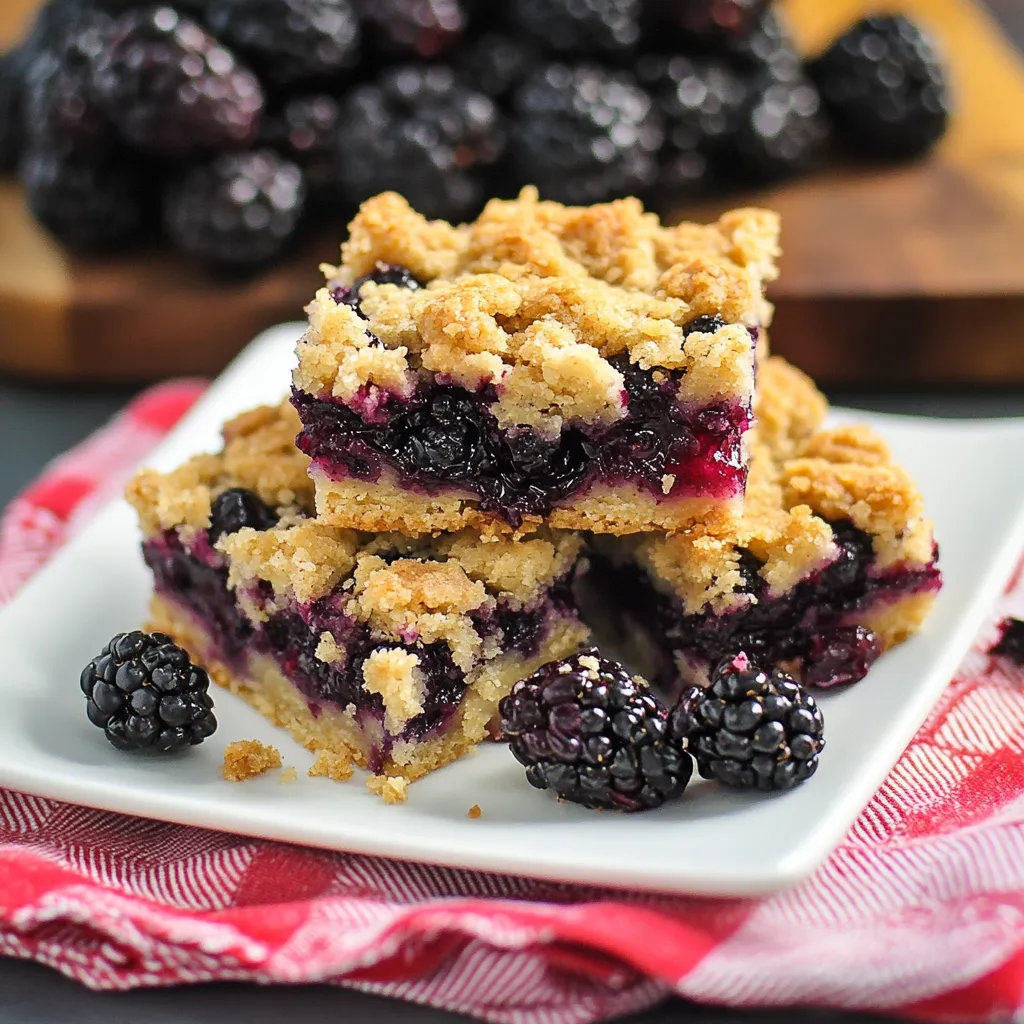 Delicious Buttery Blackberry Bars