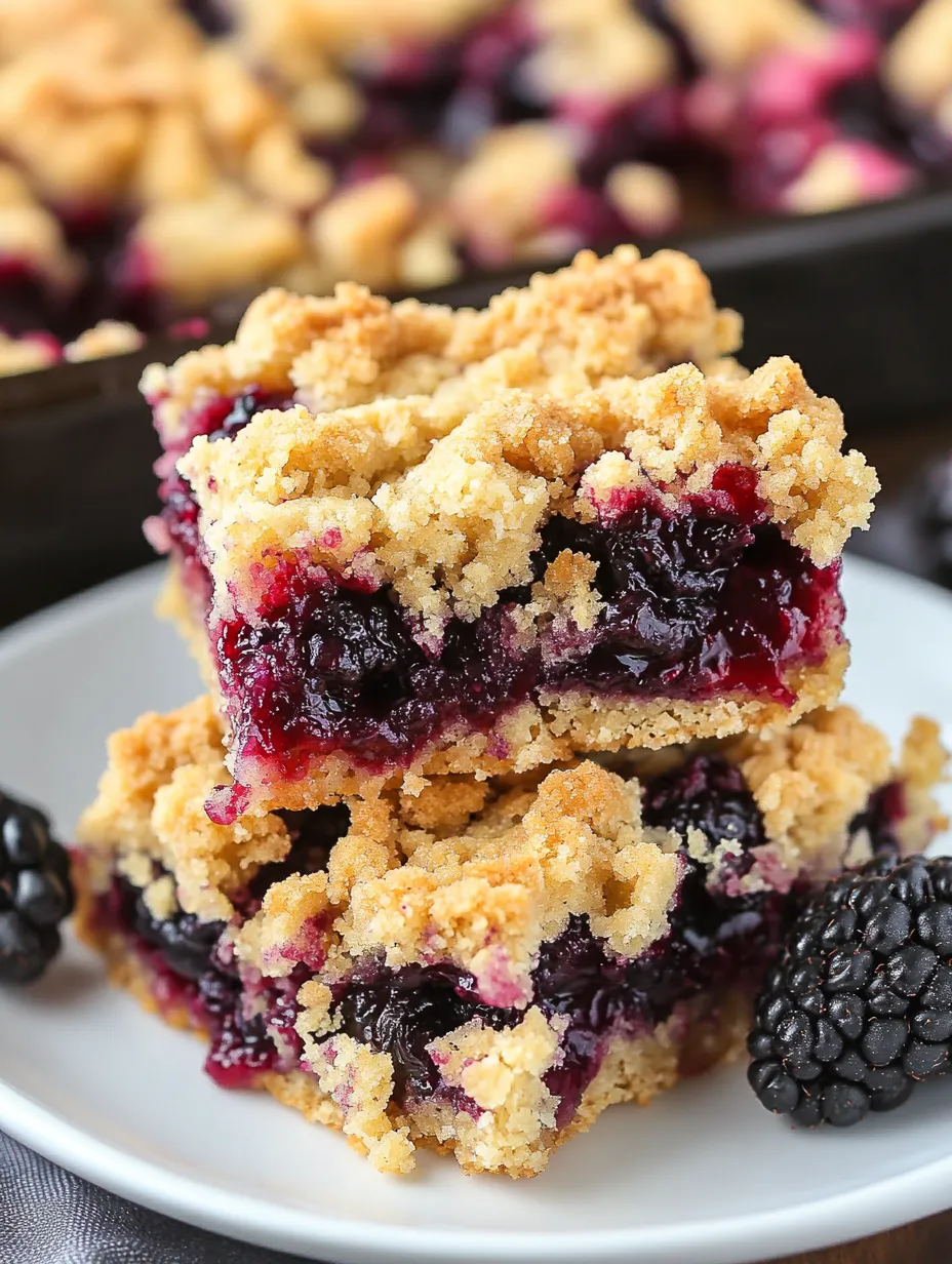 Blackberry Crumb Bars