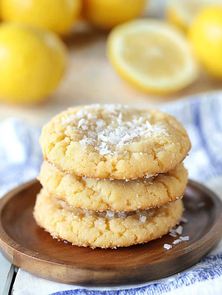 Homemade Lemon Coconut Sugar Cookies