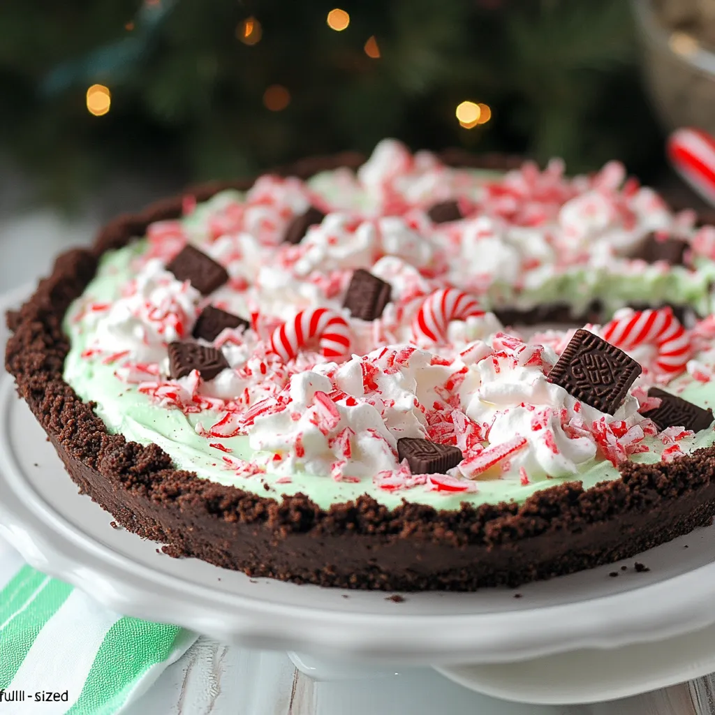 No Bake Mint Chocolate Pie Recipe