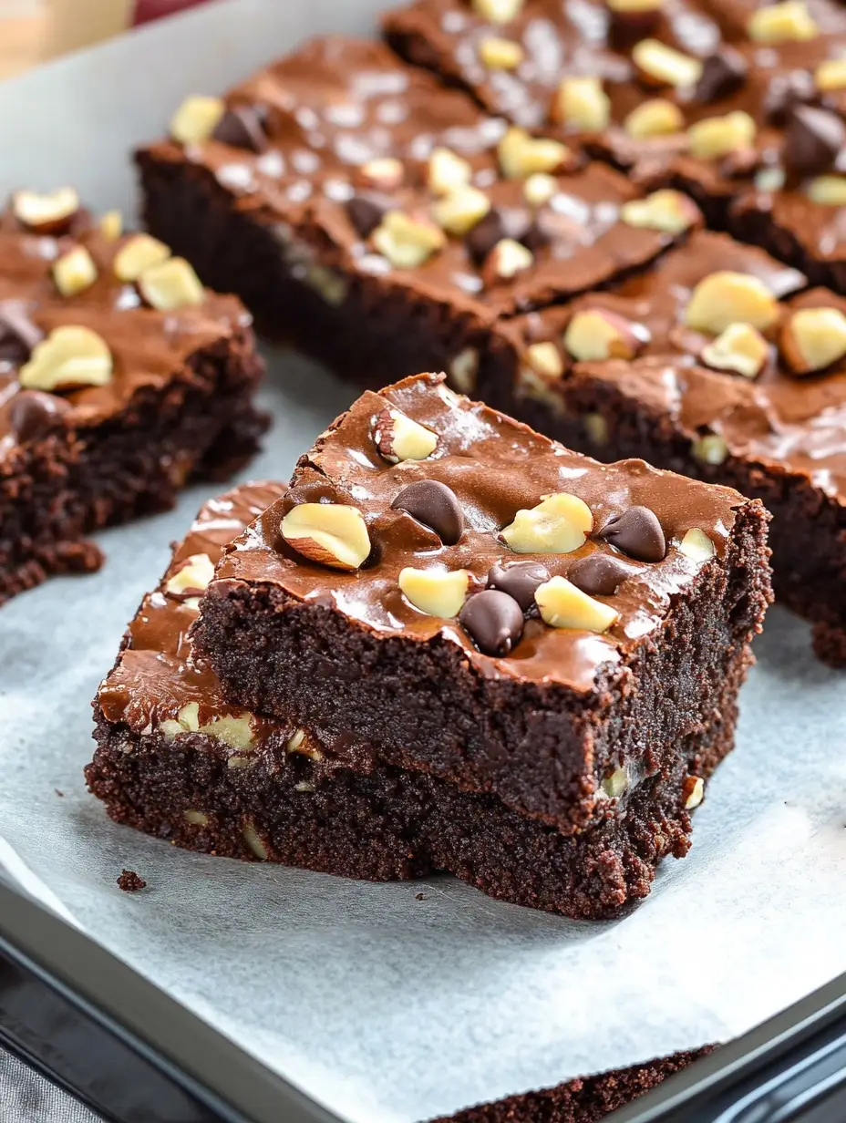 Easy Chocolate Hazelnut Brownies