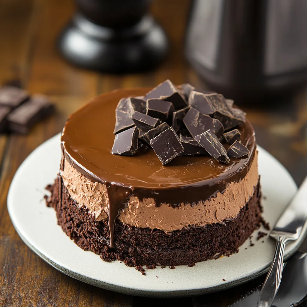 Bourbon Chocolate Mousse Cake Recipe