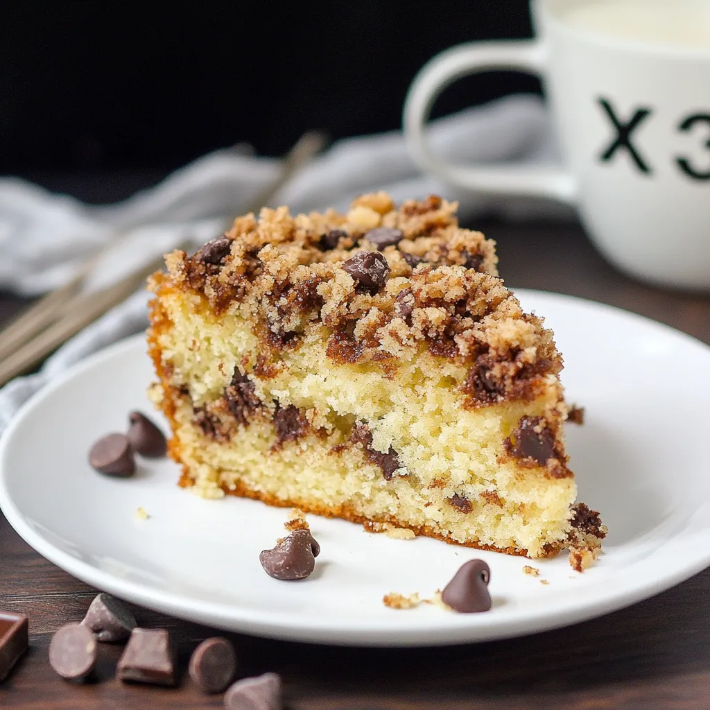Soft Chocolate Chip Coffee Cake