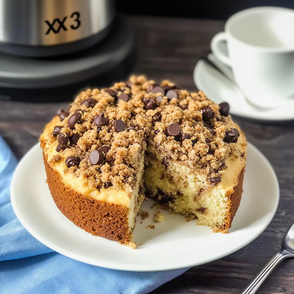 Homemade Chocolate Chip Coffee Cake Recipe