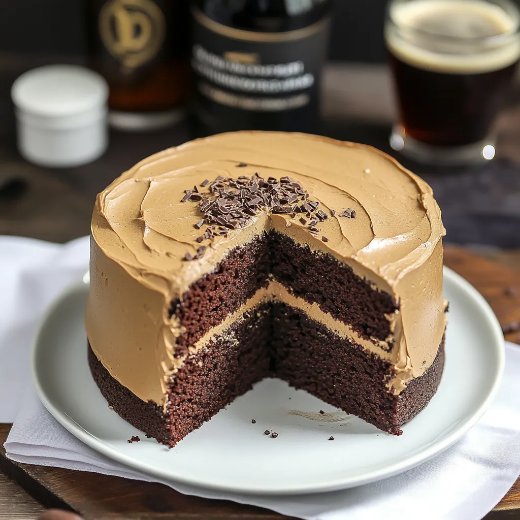 Easy Chocolate Stout Cake with Coffee Frosting