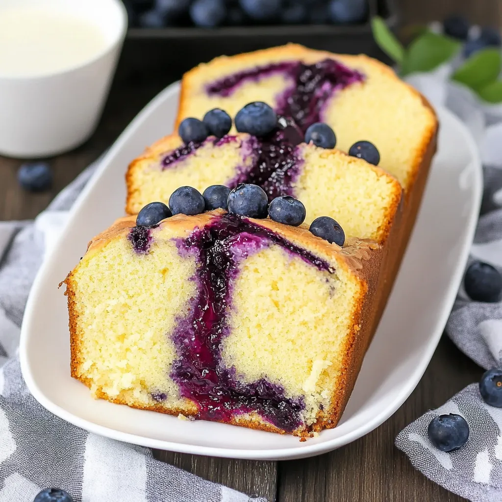 Blueberry Pound Cake