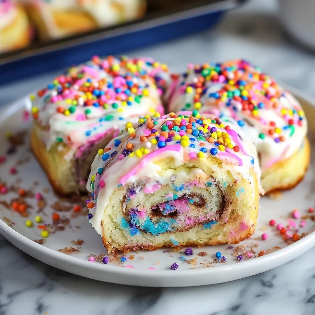 Funfetti Cinnamon Rolls Ready to Bake