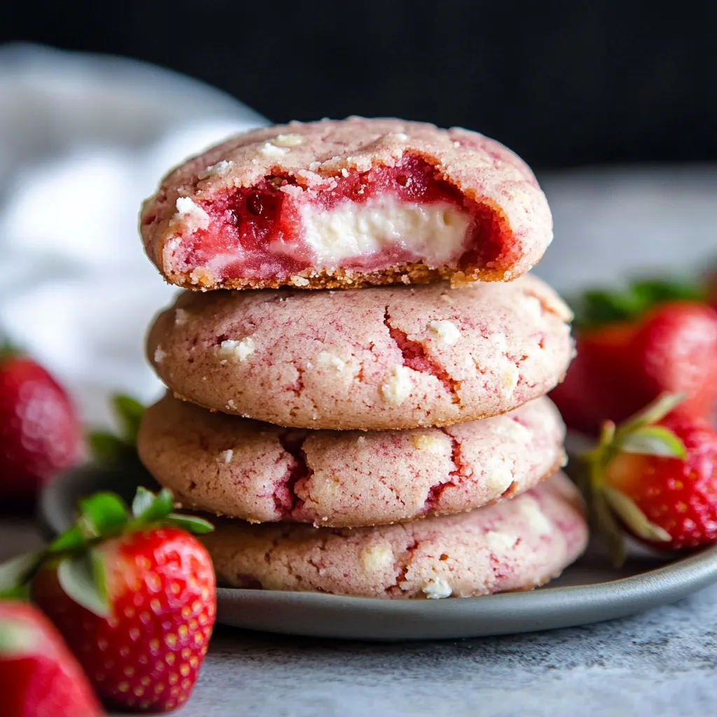 Strawberry Cheesecake Cookies