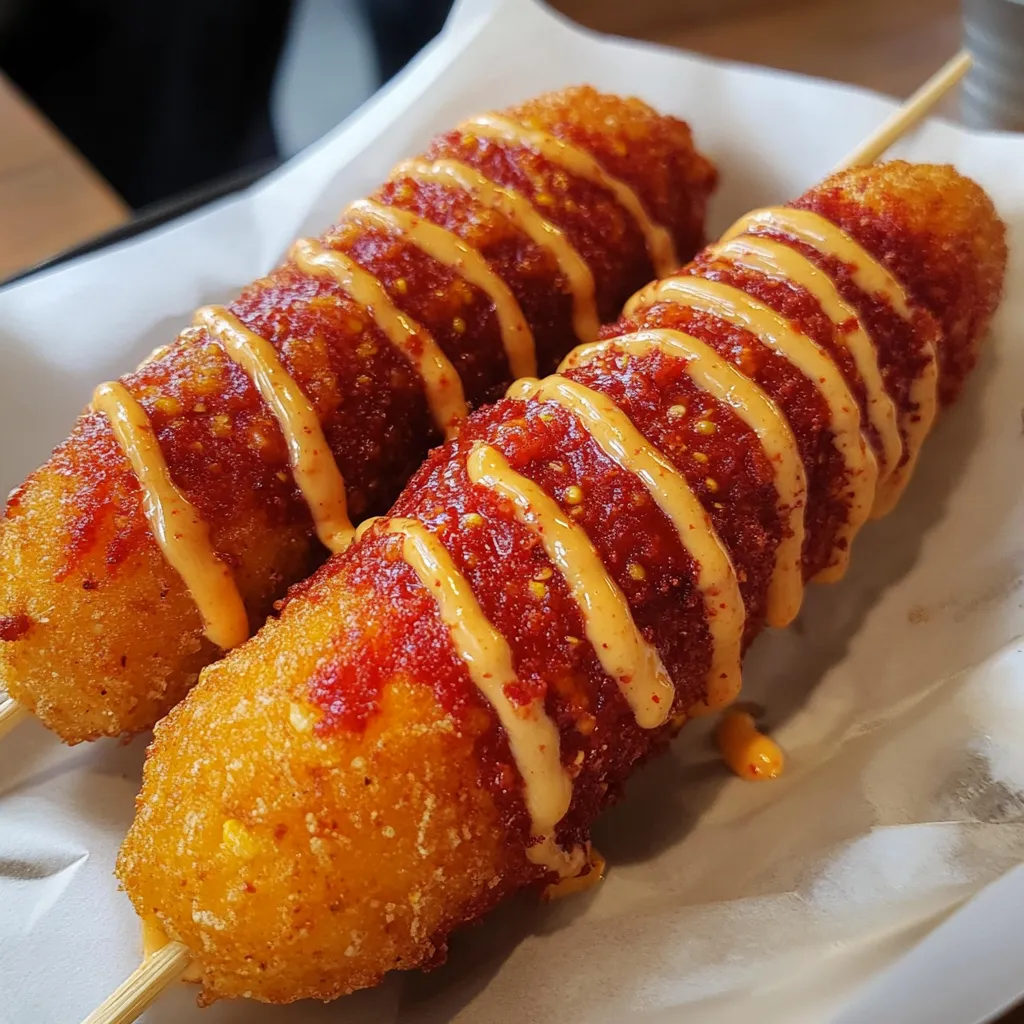Cheesy Korean Dogs