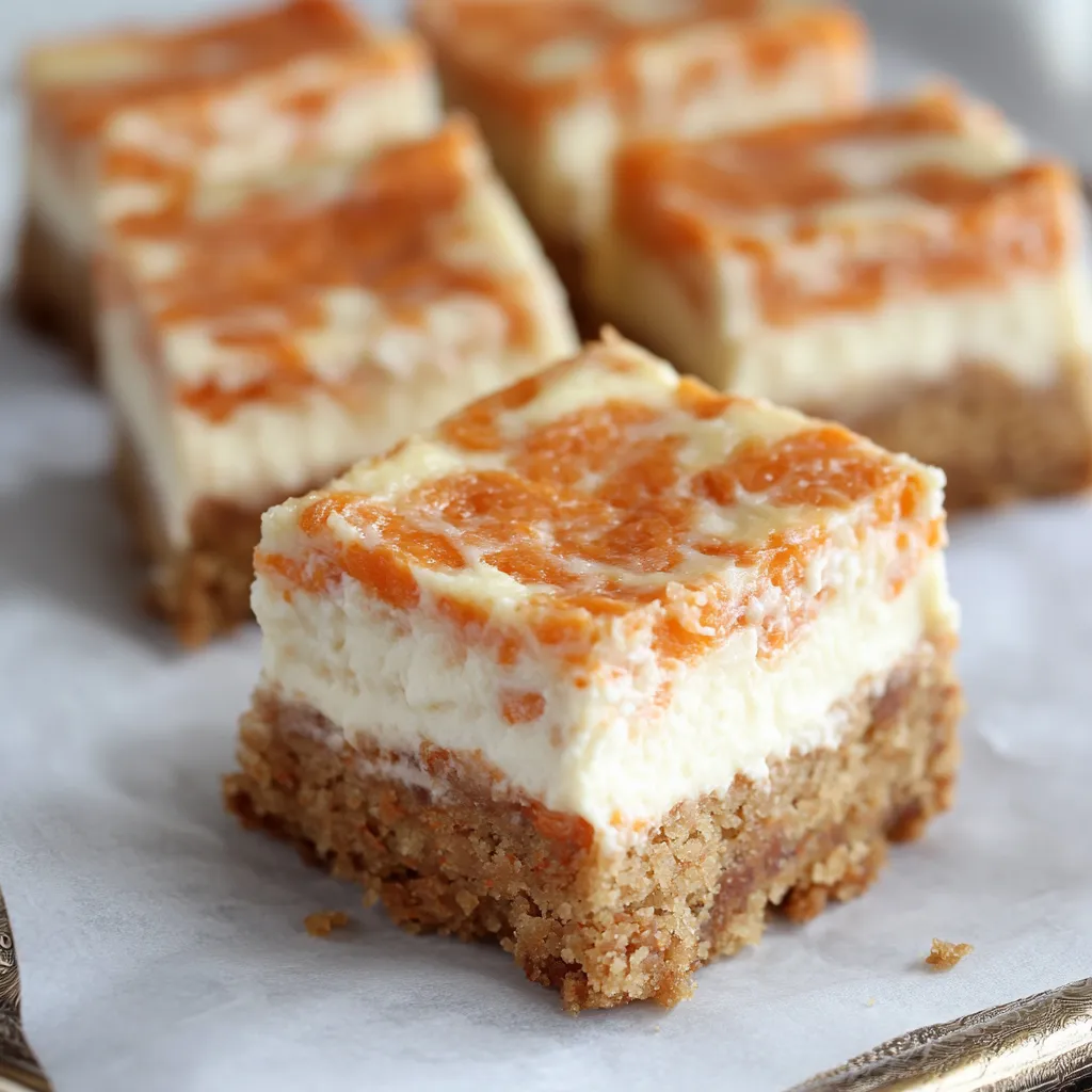Cheesecake Carrot Bars