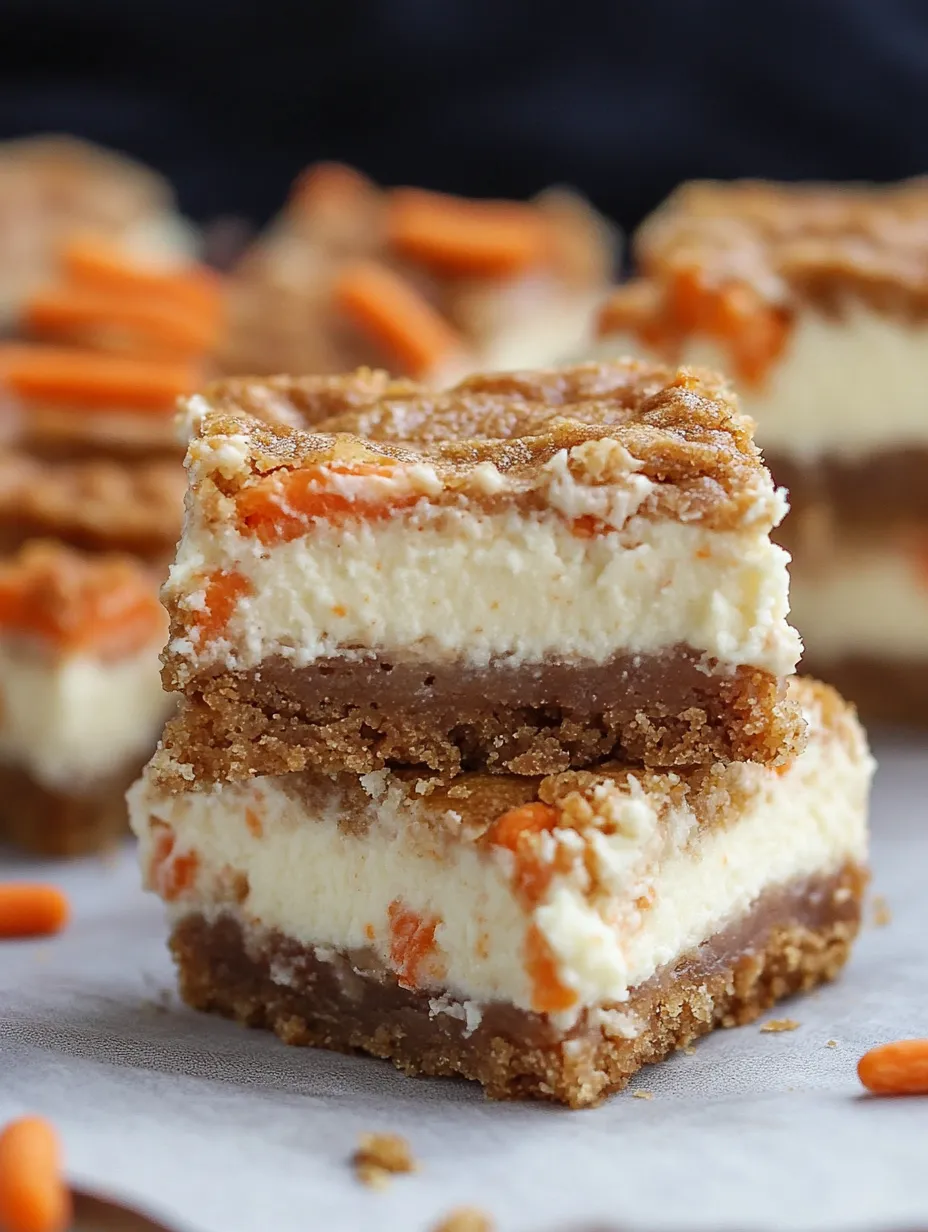 Carrot Cake Cheesecake Bars Recipe