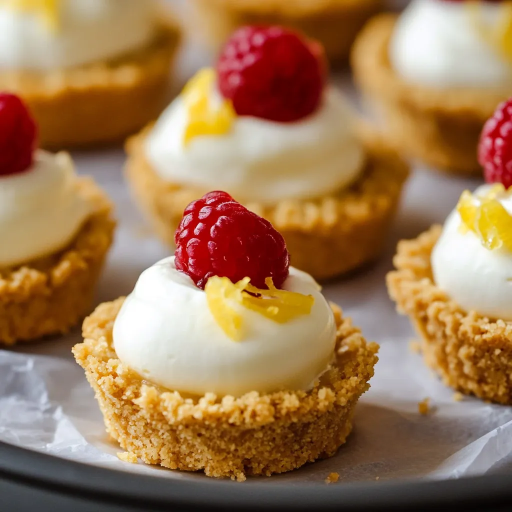 Mini No-Bake Lemon Cheesecake Tarts Recipe