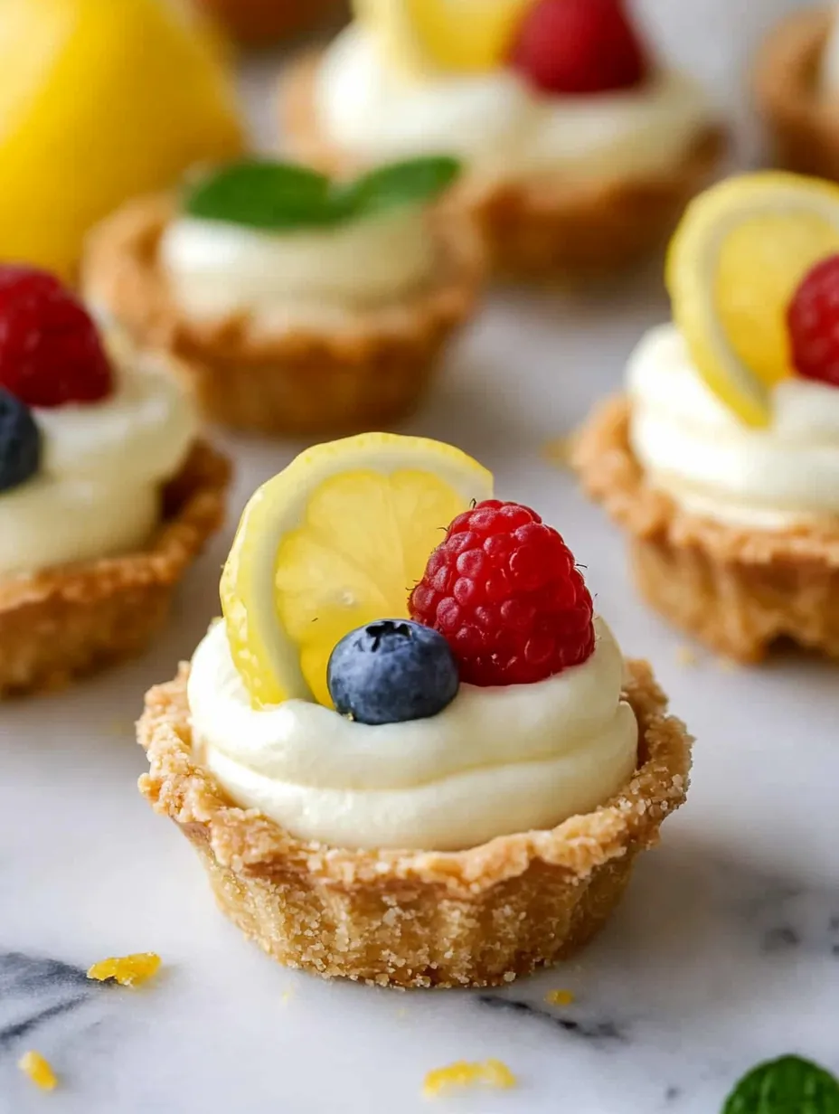Easy Mini No-Bake Lemon Cheesecake Tarts Recipe
