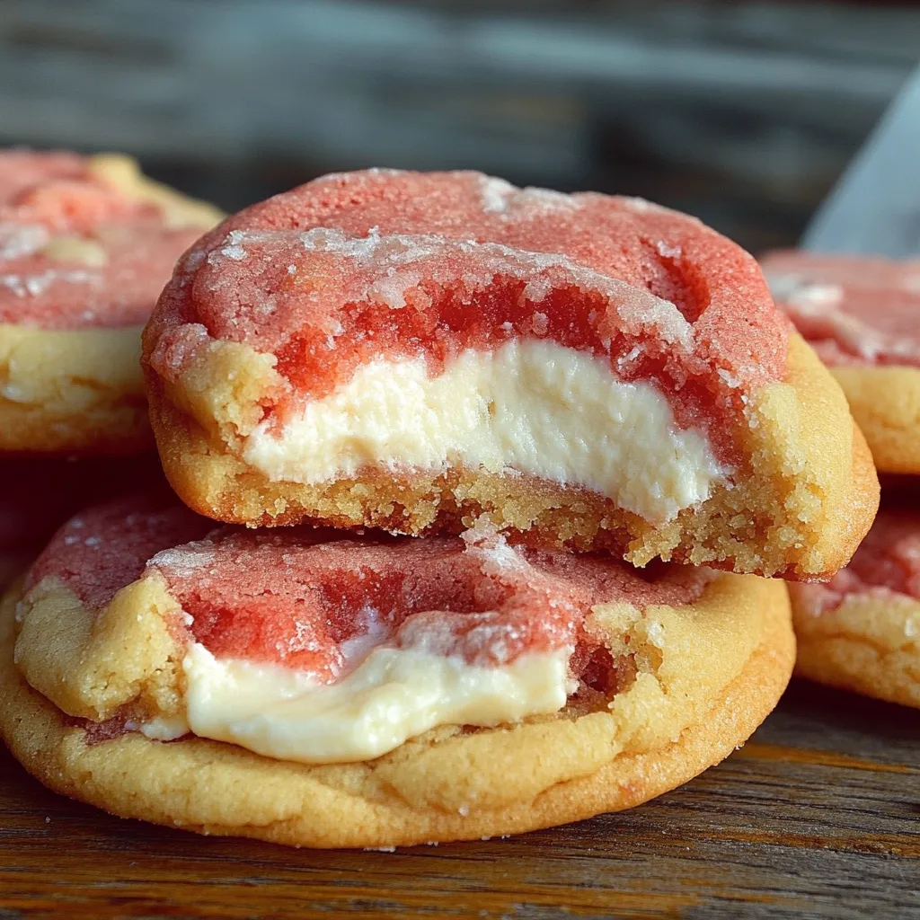 Soft Cookies with Cheesecake Filling