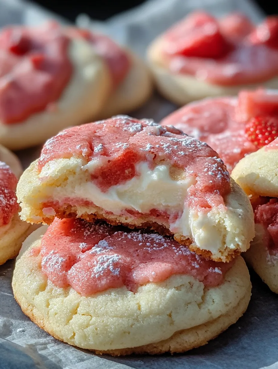 Strawberry Cheesecake Cookies